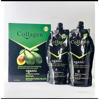 Nhuộm tóc đen Collagen Plus tinh chất Bơ 500mlx2