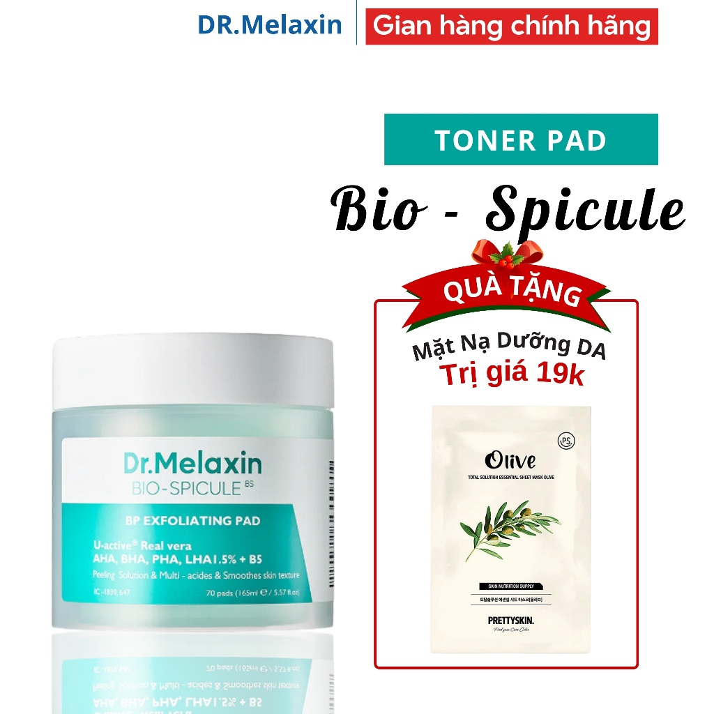 Toner Pad Dr Melaxin ,Tẩy Tế Bào Chết Dr Melaxin ,PAD Tẩy tế bào chết BP, Giúp thu nhỏ lỗ chân lông