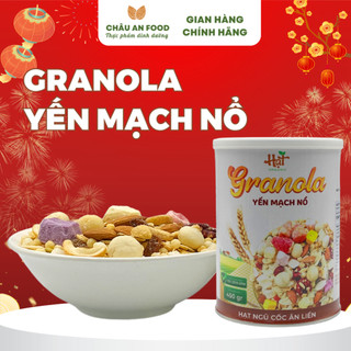  GRANOLA HẠT NGŨ CỐC - ĂN KIÊNG - HỖ TRỢ GIẢM CÂN - ĐÓNG LON THIẾC KHỬ KHUẨN TIỆN DỤNG - HỘP 450G 