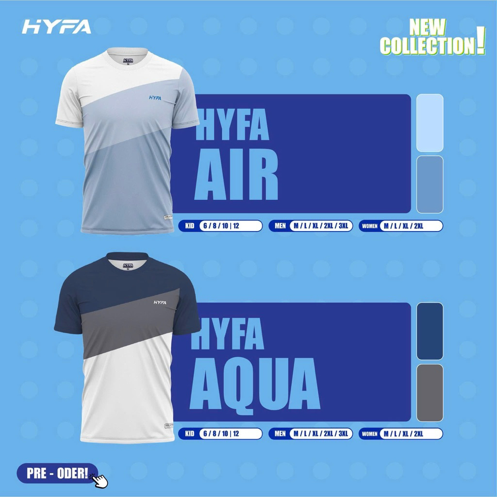 Áo thể thao HYFA chính hãng - mẫu AQUA/AIR