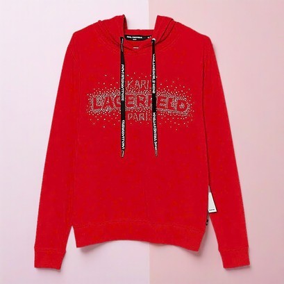 Hoodie đỏ rực lửa KARL LAGERFELD PARIS