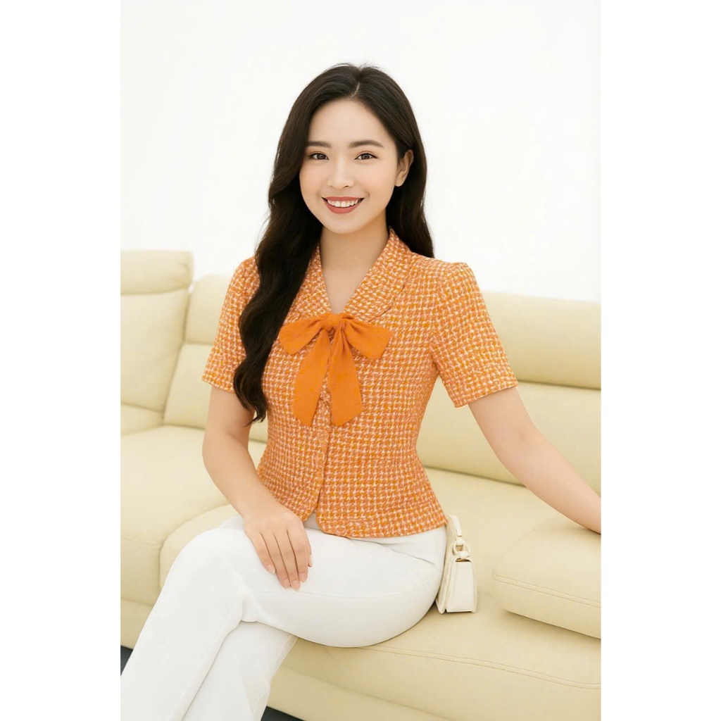 ÁO KIỂU CÔNG SỞ CHẤT MANGO MỀM MÁT J77