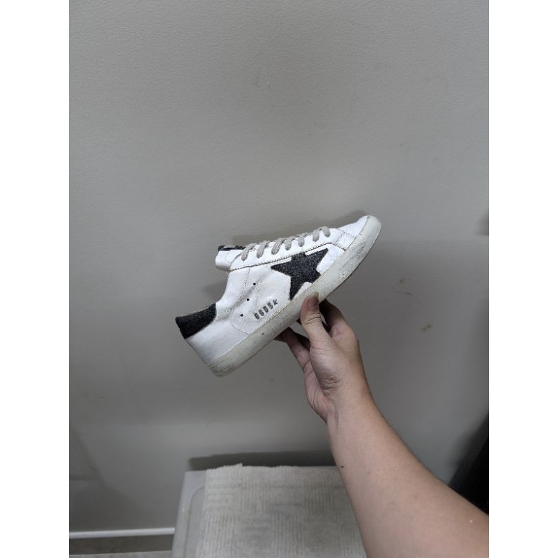 (2hand) giày đế bằng golden goose superstar sz 39