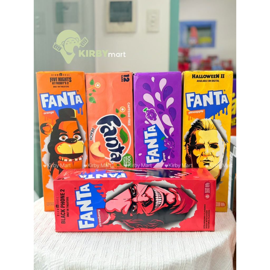 Set 5 Lon Fanta 355ml – Mix Cam Nho Dâu Dứa Đào – Mỹ