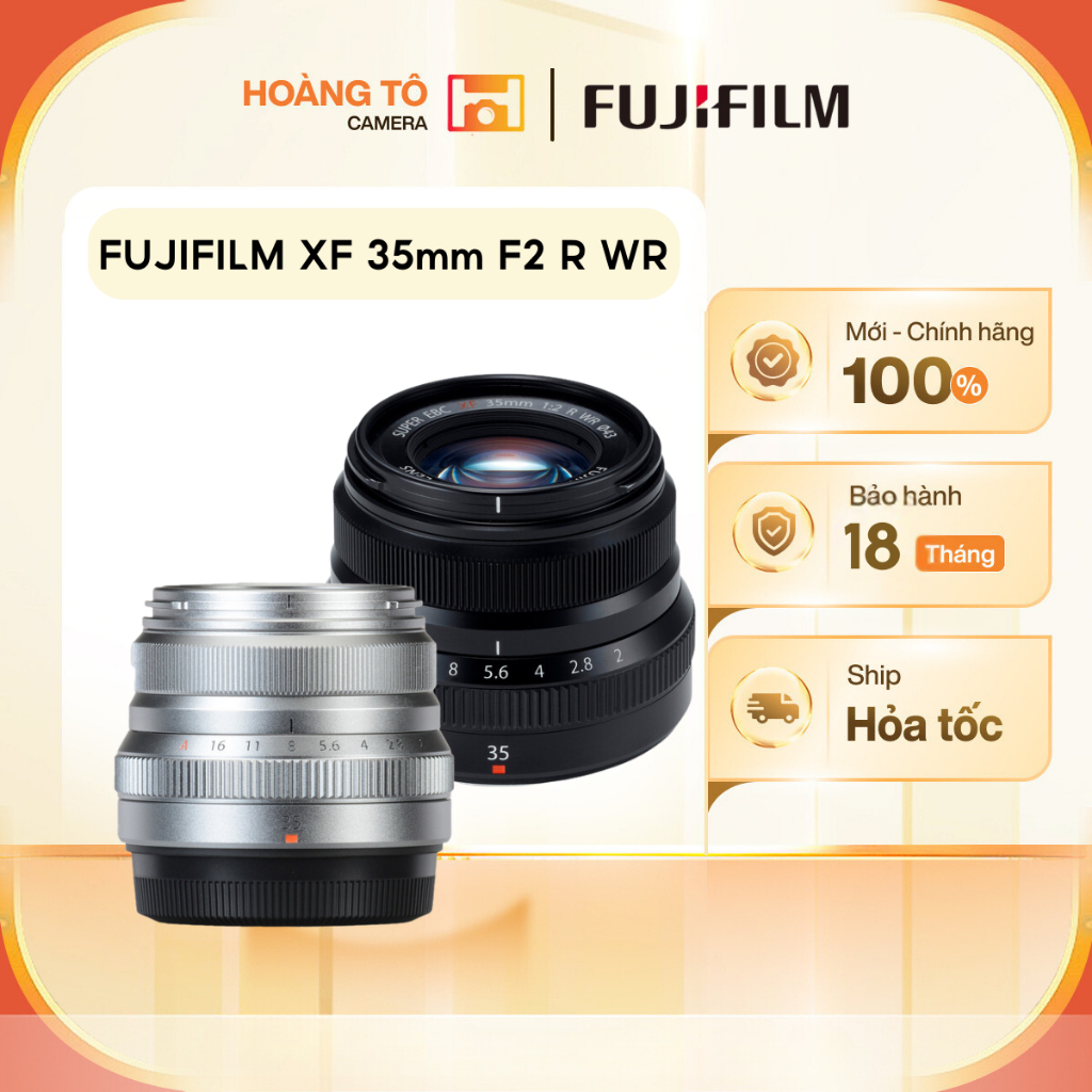 Ống kính FUJIFILM XF 35mm F2 R WR | Mới Chính Hãng