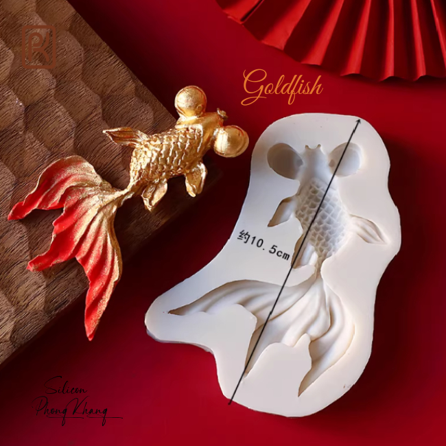 Khuôn silicon cá ba đuôi - Khuôn silicon làm rau câu, socola