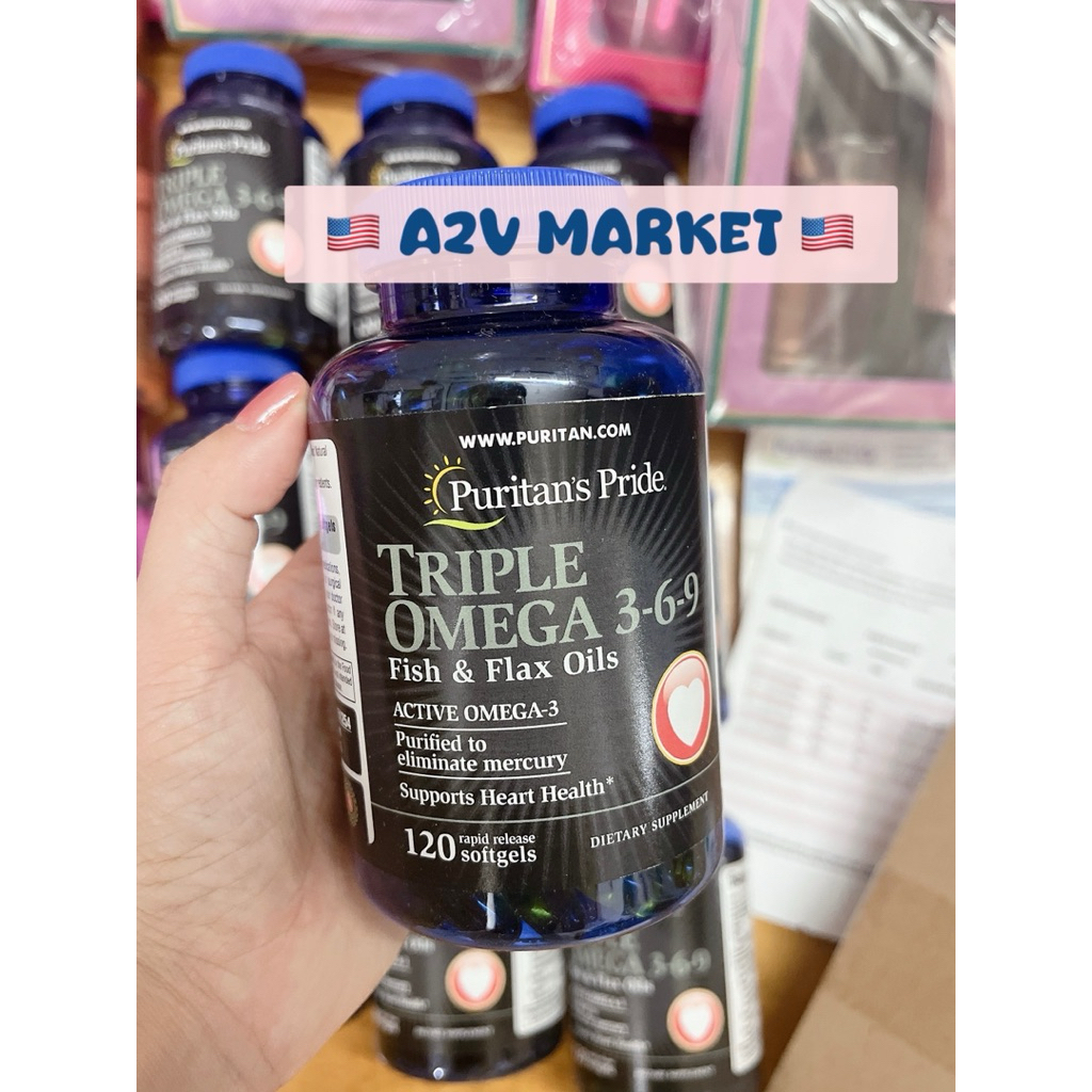 [BILL - CHÍNH HÃNG] VIÊN UỐNG BỔ SUNG OMEGA 3-6-9 PP MỸ 120 viên