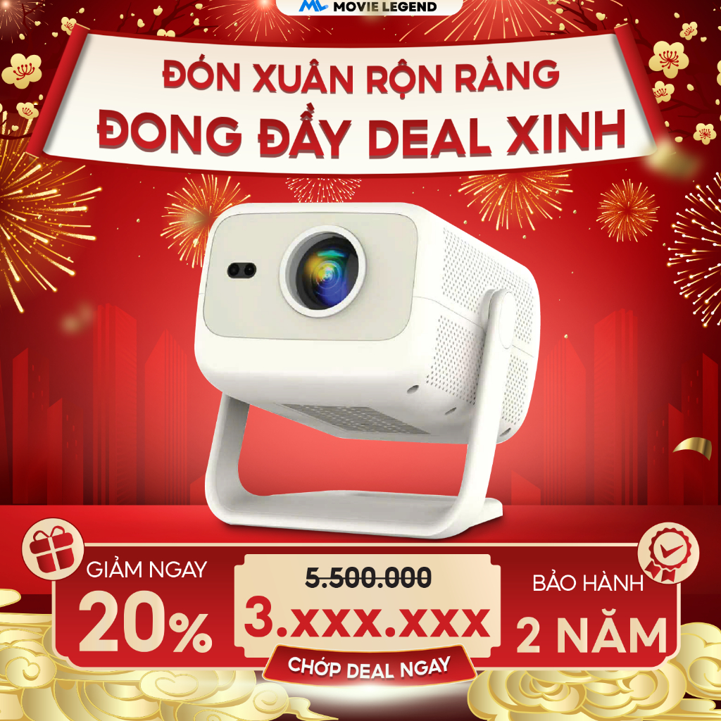 Máy Chiếu Q10 Ultra Max Version 2 - Máy Chiếu Movie Legend, Hỗ Trợ Full HD, Hệ Điều Hành Android 12