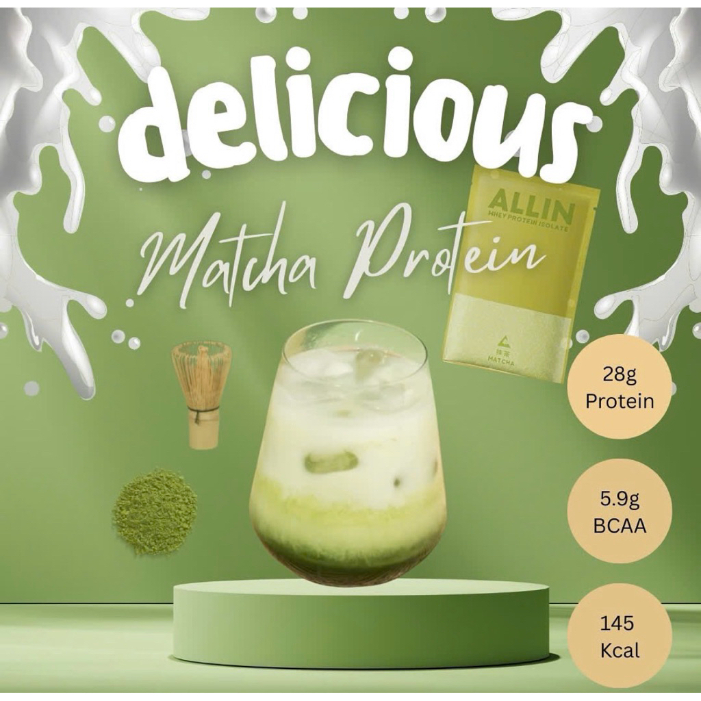 Bột protein isolate vị matcha