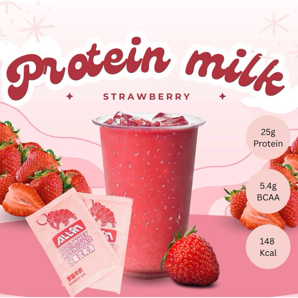 Protein isolate vị dâu tây