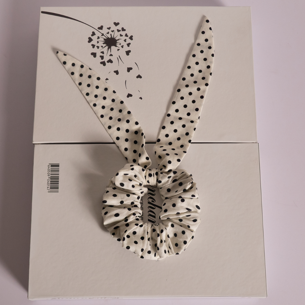 [SIÊU TO] Dây buộc tóc Polka Naughty Bunny Cao Cấp - Polka Naughty Bunny Srunchie - Big size XXL