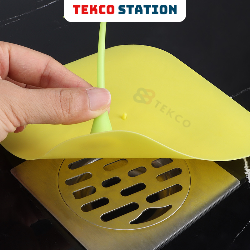 SET 2 Miếng Nắp Đậy Cống Thoát Nước Silicon 15x15cm - Bịt Che Nắp Cống Nhà Tắm, Toilet Ngăn Mùi Hôi