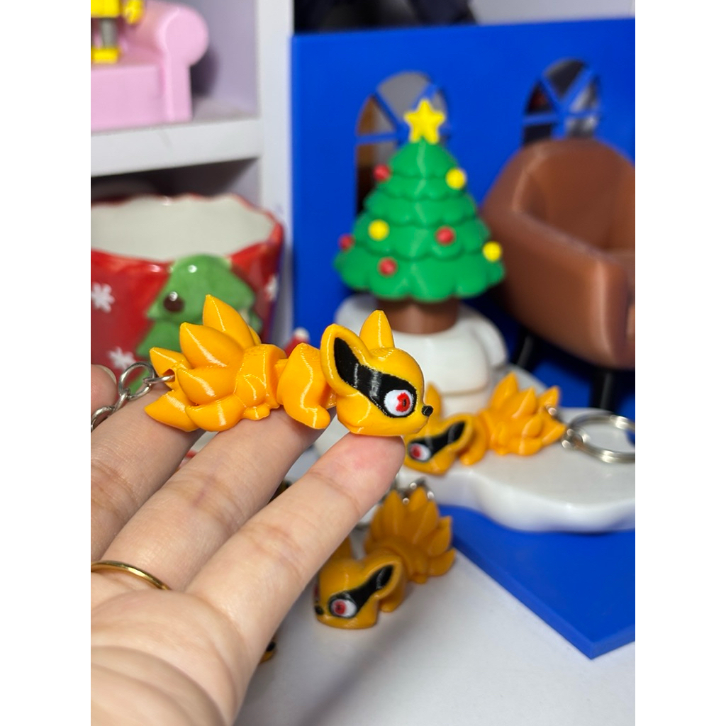 Móc khóa Cửu Vĩ Kurama Naruto – Cáo 9 đuôi mini