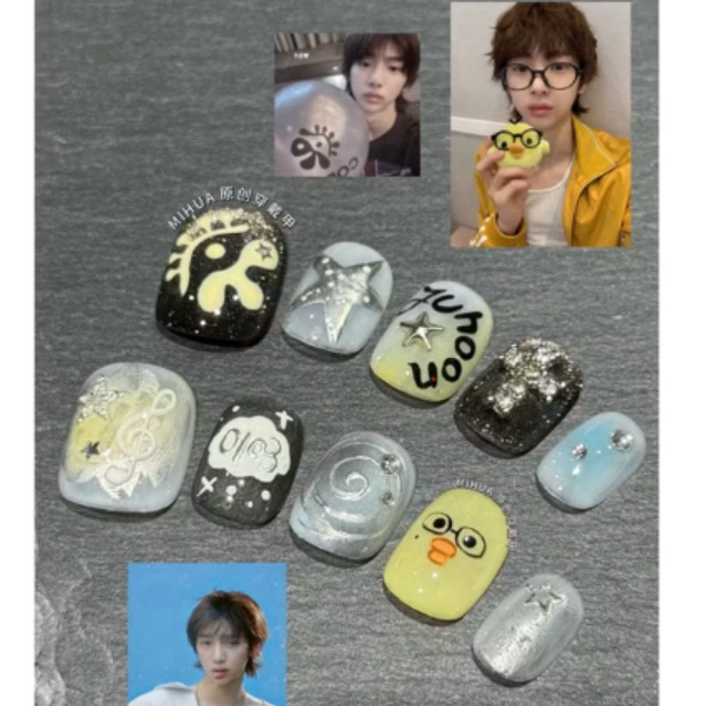 H107 nail box juhoon cortis , nail gothic , nail cortis , nail nam nữ