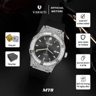  Đồng hồ nam đồng hồ Varseti đồng hồ pin form hbl khóa thông minh chống nước tốt đồng hồ đeo tay dây silicon - M78 