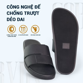 Dép Nam Quai Ngang Microfiber ICSport, Dép Nam Cao Cấp Sang Trọng Thời Trang Cho Phái Mạnh
