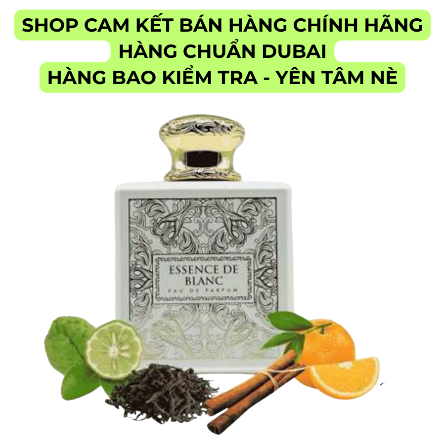 [10ml] Nước hoa Dubai Essence De Blanc tươi mát, sảng khoái