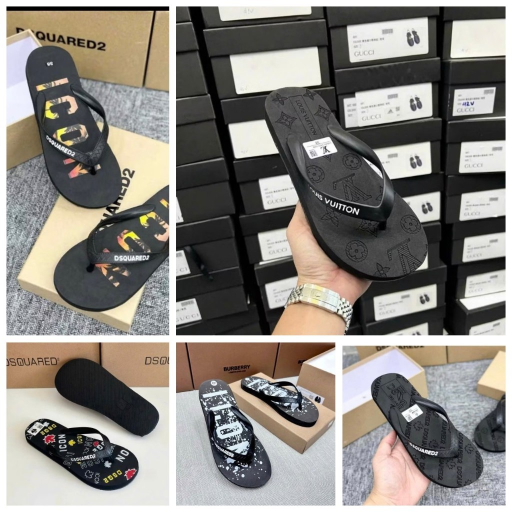 Dép Tông Nam GC - DSQ2 - DG - ICON xỏ ngón cực chất - Tông GC Lên Chân Chuẩn Fom