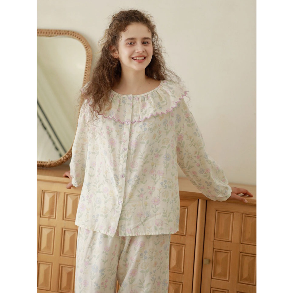 After Bath - Bộ Pyjama Cotton Fairy Ruffle Set - PJ236
