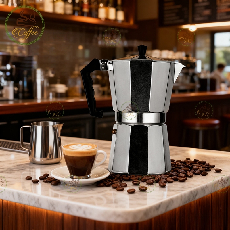 Ấm pha cà phê moka pot 150 / 300ml Bình pha cà phê moka Kiểu Ý Espresso Ấm pha cafe Moka Pot