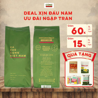  Cà phê bột rang xay 100% Robusta Cộng Cà Phê 1kg 