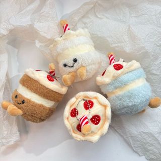 Đồ Chơi Móc Khóa Hình Chiếc Bánh Sinh Nhật, Phụ Kiện Móc Khóa Hình Chiếc Bánh Kem Siêu Dễ Thương