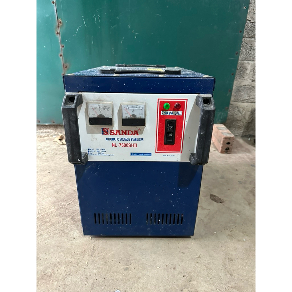 lioa ổn áp sanda 7,5kva zin dải 50v