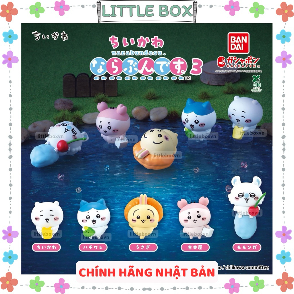 [Chính hãng Bandai Nhật] Bandai Mô hình Chiikawa Narabundesu 3 - Chiikawa figures