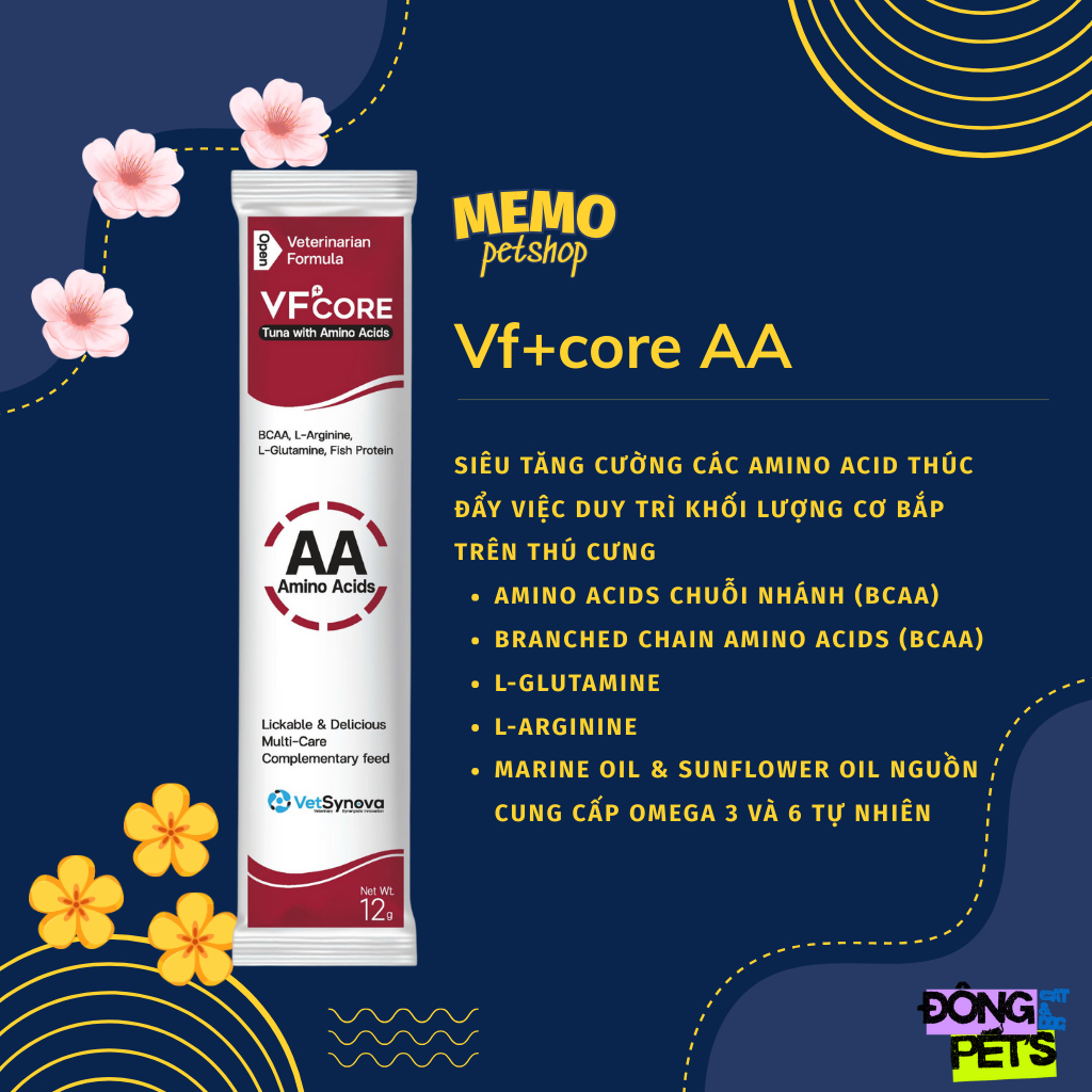 Súp thưởng VF Core AA - Hỗ trợ phục hồi cho Chó và Mèo