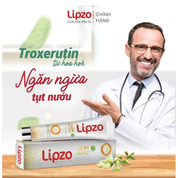 Kem Đánh Răng Lipzo Gum Protect 185g Ngừa Tụt Nướu, Bảo Vệ Chân Răng
