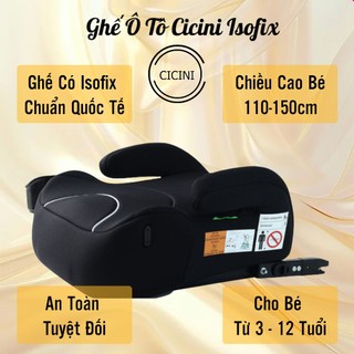 Ghế Ngồi Ô Tô Cicini Isofix ( i-size, Coal, booster R129) Mã P01