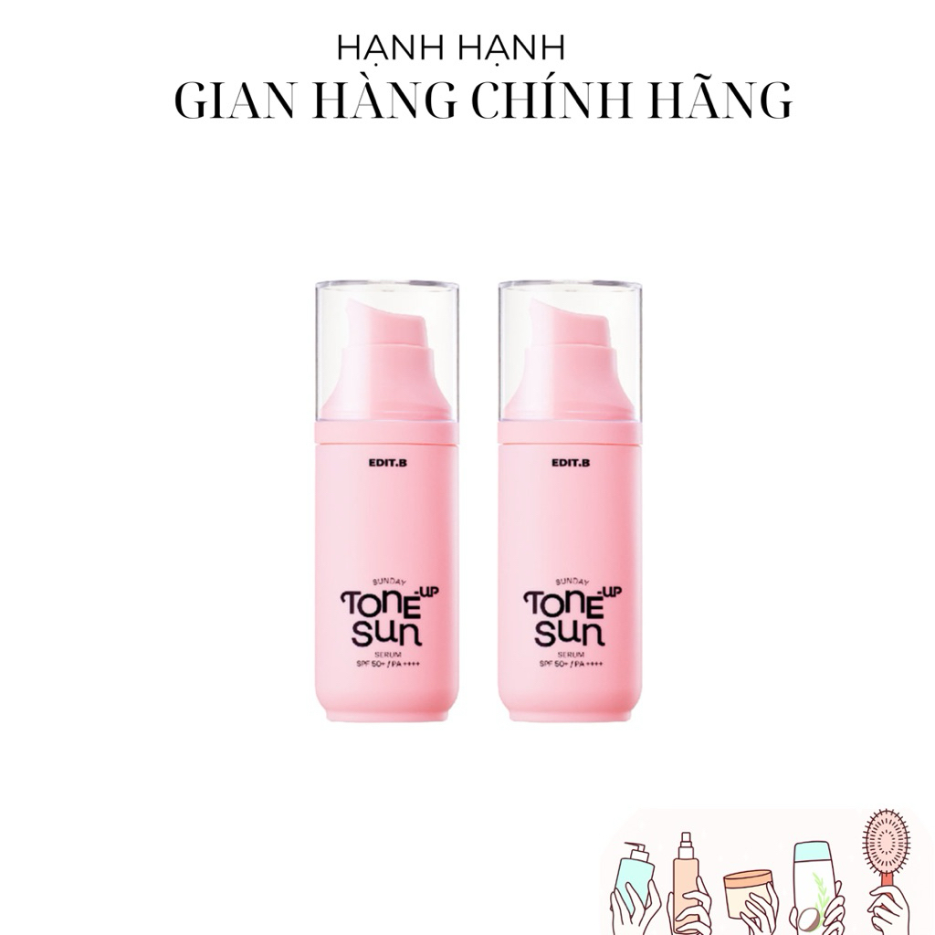 Billdutyfree - Kem chống nắng nâng tone trắng hồng Edit.b sunday Tone up Sun Serum