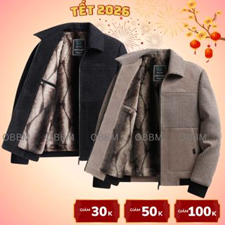  Áo khoác nam trung niên lót lông cho bố áo khoác cho bố cho ông ấm áp mẫu mới nhất 