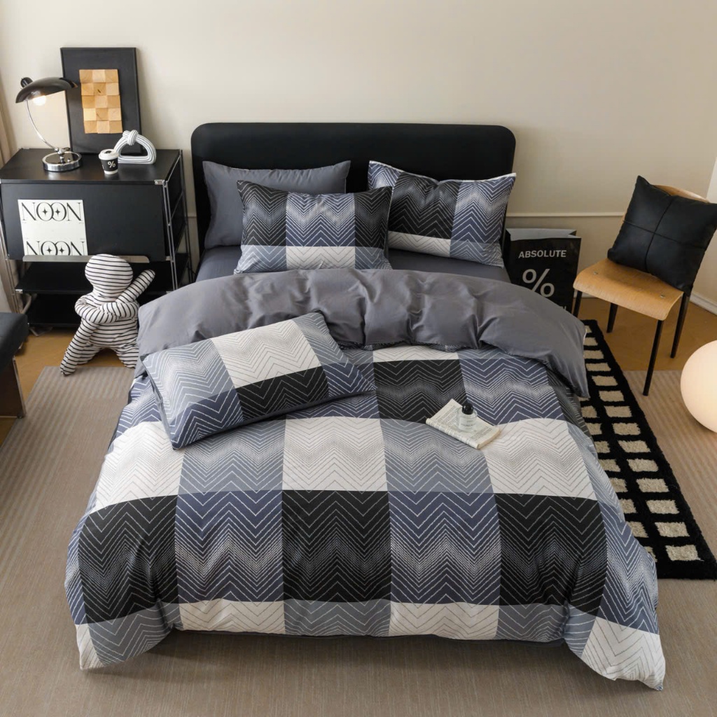 Sét Ga Gối kèm Vỏ Chăn EverDream 08 Hàng nhập khẩu, 100%Cotton Living, Nhận may theo yêu cầu