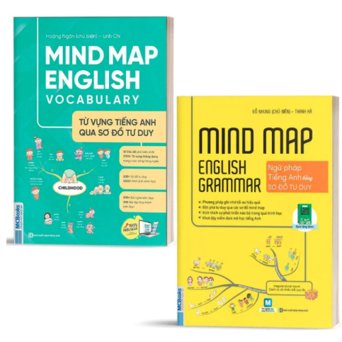 Sách - Combo 2 quyển - Mindmap English Grammar và Mindmap English Vocabulary - MC