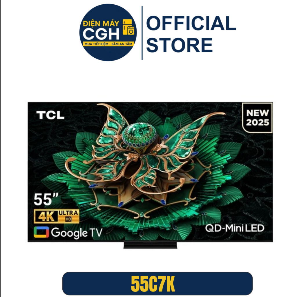 Tivi TCL 55 inch Smart tivi 4K QD-Mini Led 55C7K