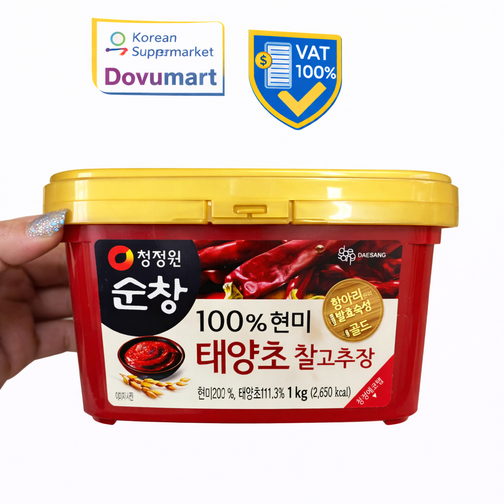 Tương Ớt Cay Gochujang Gold Daesang Hàn Quốc Hộp 1KG / 대상) 태양초찰고추장 1KG