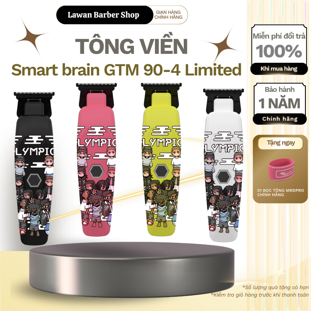 Tông Đơ Chấn Viền MRDPRO smart brain GMT-90-4 Limited,Phiên Bản Nâng Cấp Pin.
