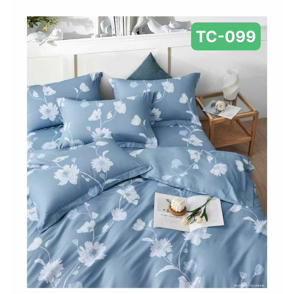 🌈HOT TREND🌈- Bộ 4 món ga gối trải giường Tencel Microfiber, ga gối tencel, cao cấp, mềm như lụa