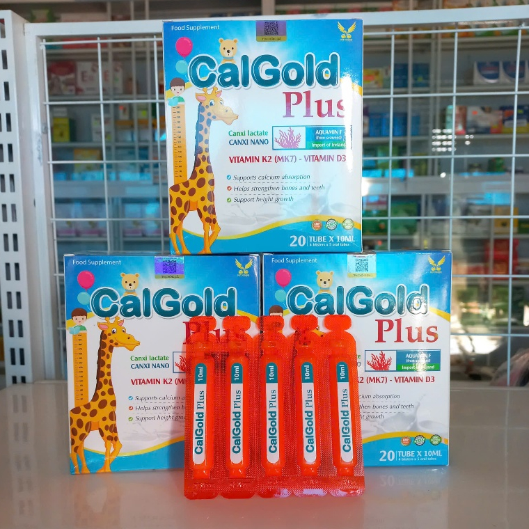 Canxi hữu cơ CalGold Plus, Aquamin F giúp xương và răng chác khỏe, phát triển chiều cao cho bé