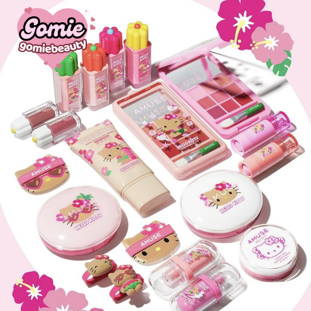 (AMUSE X HELLO KITTY) Bộ Sưu Tập Cushion, Son, Má Hồng