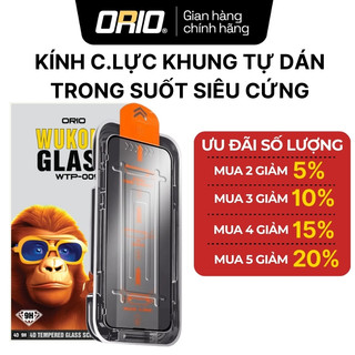   Tặng Bộ Vệ Sinh  Kính Cường Lực iPhone ORIO Khung Tự Dán Lọc Bụi Tự Động  Chống Nhìn Trộm 