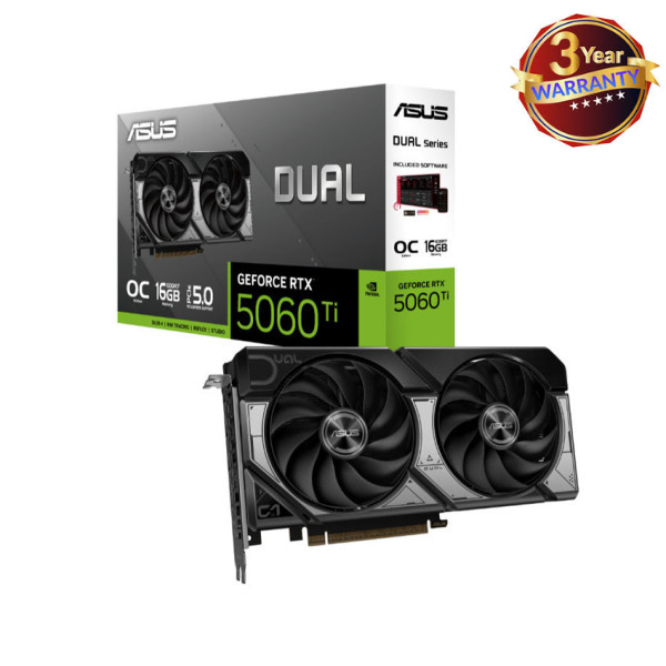 VGA ASUS DUAL RTX 5060 TI 16G OC GDDR7 (DUAL-RTX5060TI-O16G)