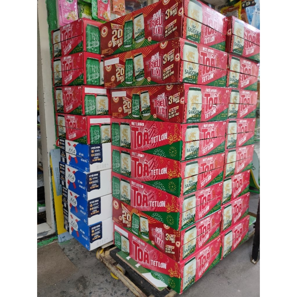 TU BIA KEN/ TIGER / 333/ SÀI GÒN LAGER (thùng 24/lon) [HỎA TỐC]