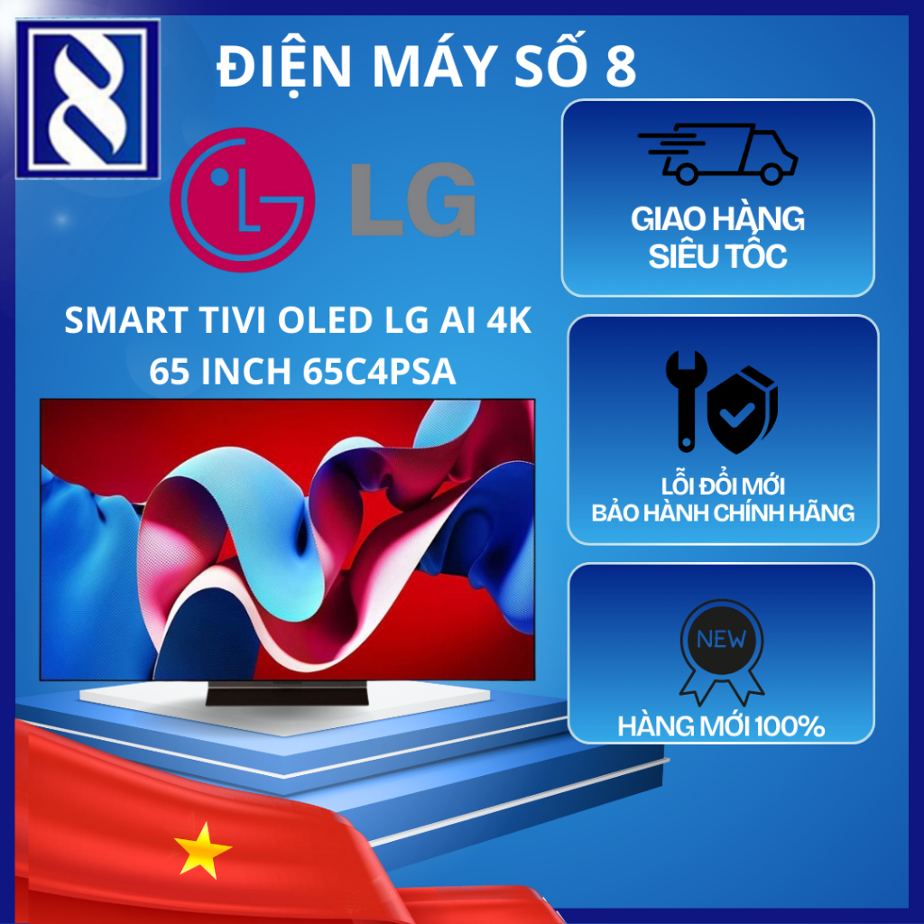 Điện Máy Số 8 | 65C4PSA | 65C5PSA |Smart Tivi OLED LG AI 4K 65 inch 65C4PSA - 65C5PSA - Chính Hãng