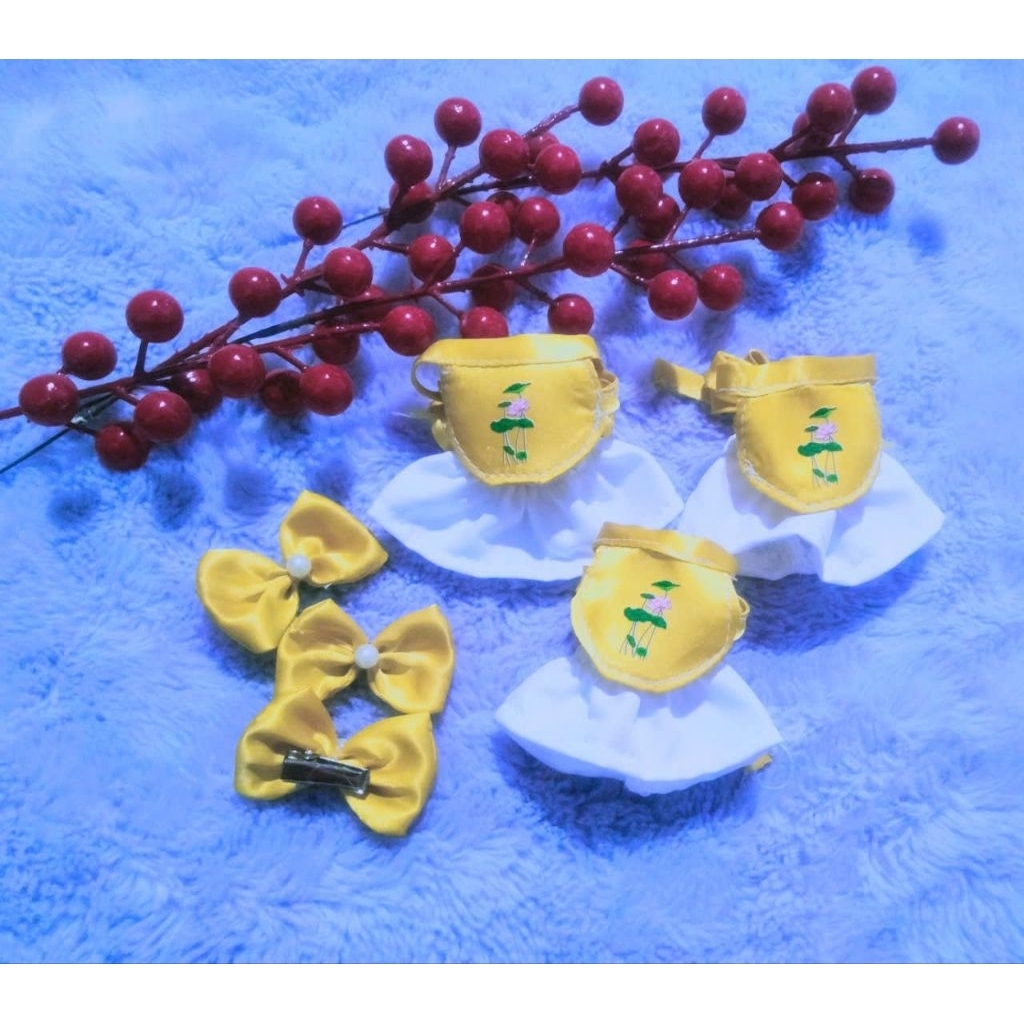 mẫu váy yếm cho doll 5in