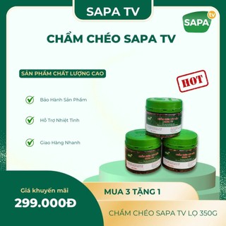 [ MUA 3 TẶNG 1 ] 3 LỌ GIA VỊ CHẨM CHÉO, TẶNG 1 LỌ 350G - SAPA TV