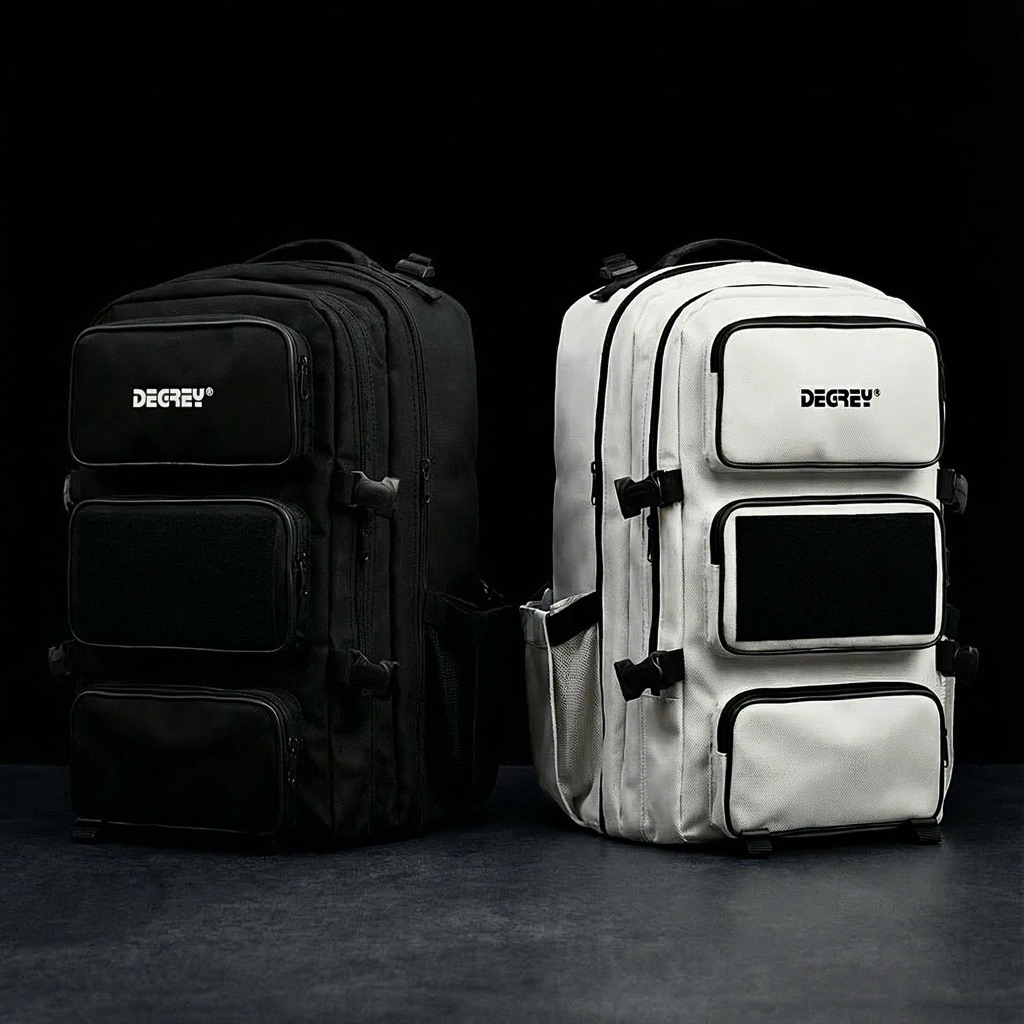 Balo Degrey Powerload Black / White Canvas 1680D