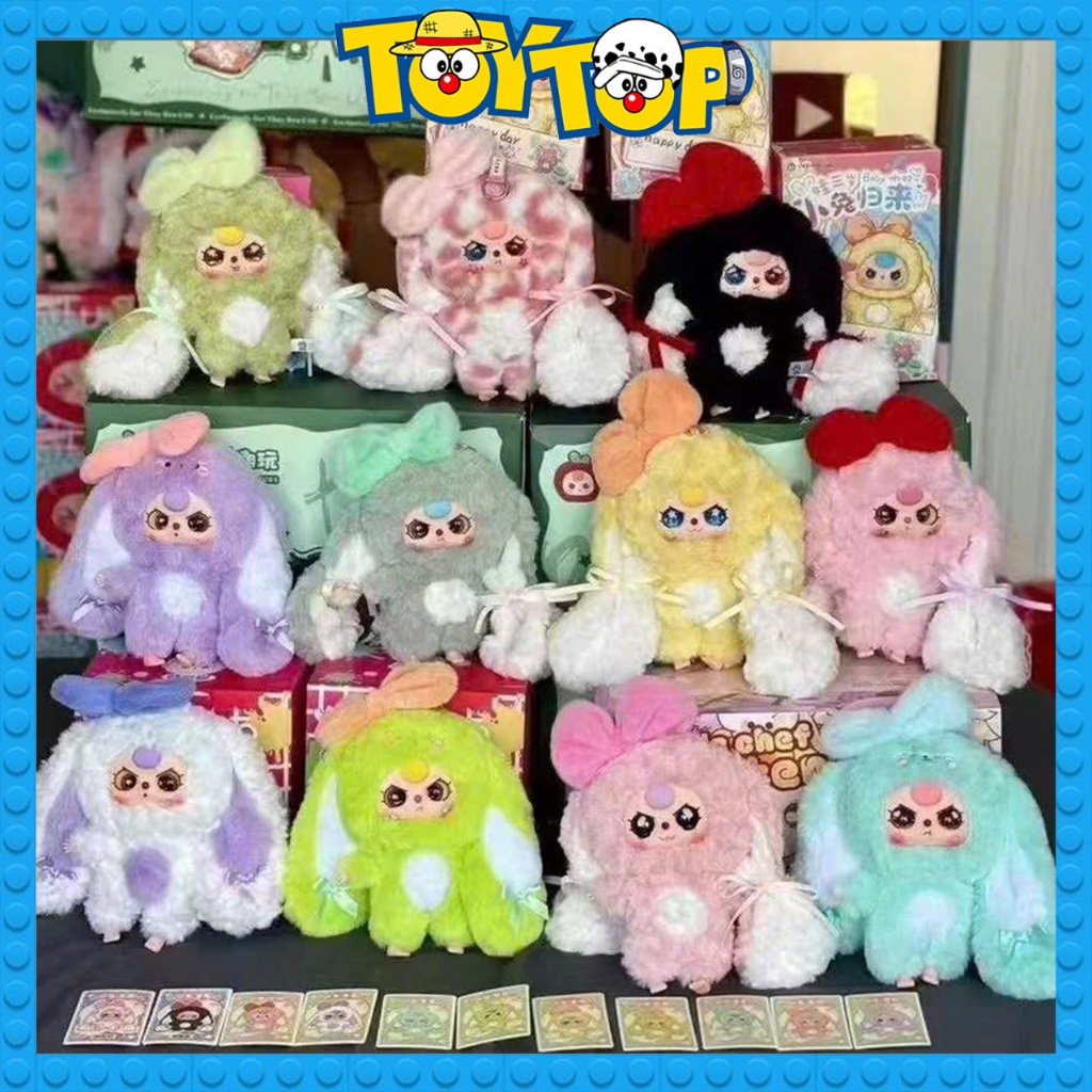 [Lẻ mẫu] Hộp mù Blindbox BB3 Thỏ trở về móc treo túi gấu bông Baby three dễ thương Bunny Return