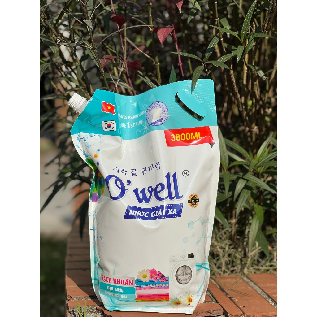 Nước giặt xả Owell Hương Nước Hoa - Nước giặt siêu sạch, siêu thơm